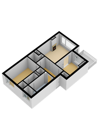 Floorplan - Merelstraat 3, 2225 PR Katwijk